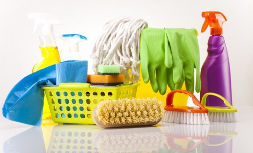 Commercial cleaning team maintaining an office in Chiswick