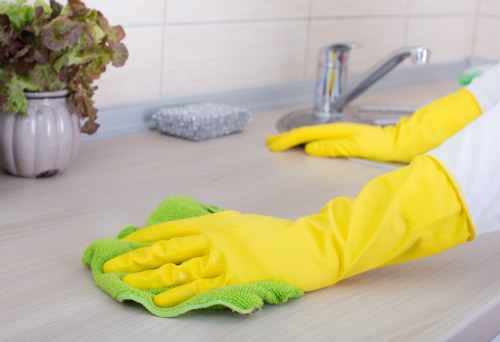 Commercial cleaning services in a Chiswick office