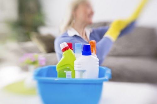 Domestic cleaning service in Chiswick focusing on kitchen surfaces
