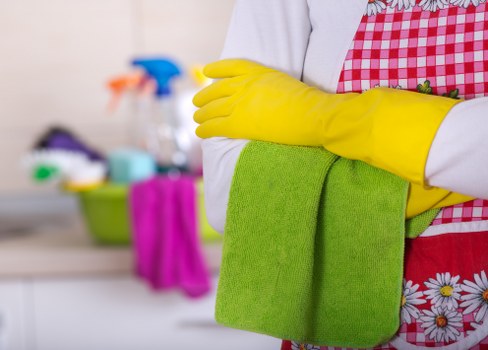 Local Chiswick cleaners preparing a spotless workspace